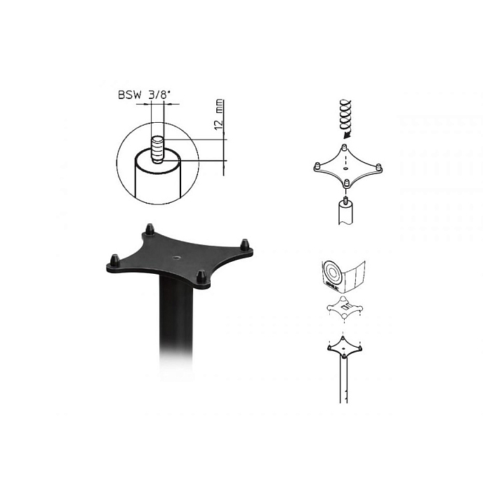 Monitor stand Genelec 8010-408W White - img.1