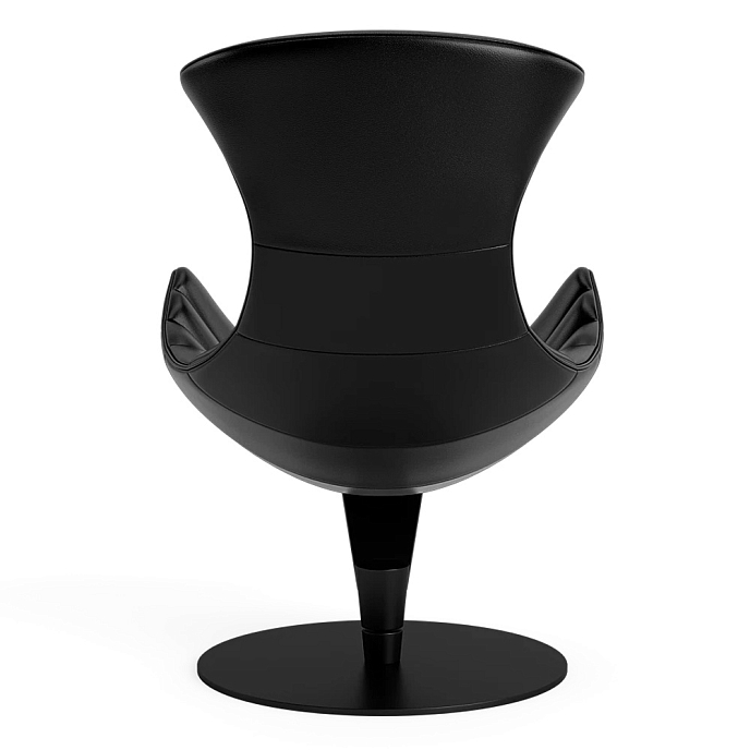 Listening Chair Bruunmunch Lobster Black Powder Coated Base Fully Upholstered Black / Red Vidar - img.6