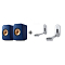 KEF LSX II Cobalt Blue + KEF B1 Wall Bracket Silver