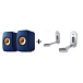 Kit KEF LSX II Cobalt Blue + KEF B1 Wall Bracket Silver - img.0
