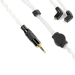 Cable 64 Audio 8-Braid Cable Silver 2.5mm