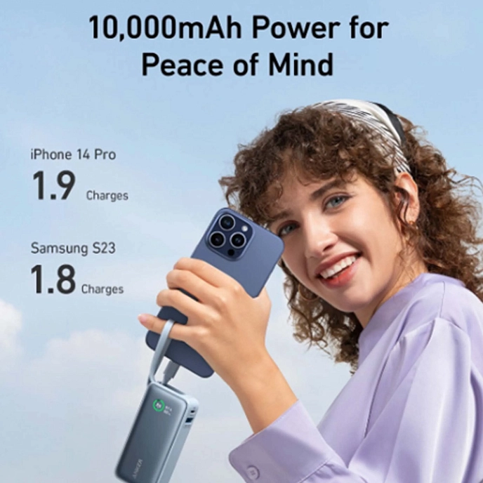 Portable battery Anker Nano Power Bank 30W (Built-In USB-C Cable) Black - img.4