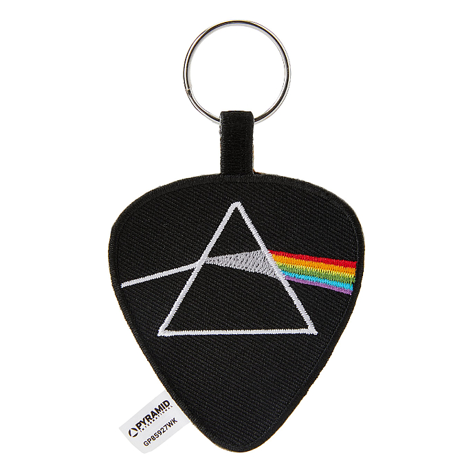 Souvenir Pyramid Pink Floyd Dark Side Of The Moon (Woven Keychain) Black - img.0