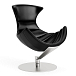Listening Chair Bruunmunch Lobster Steel Base Basefully Upholstered Black / Black Vidar - img.2