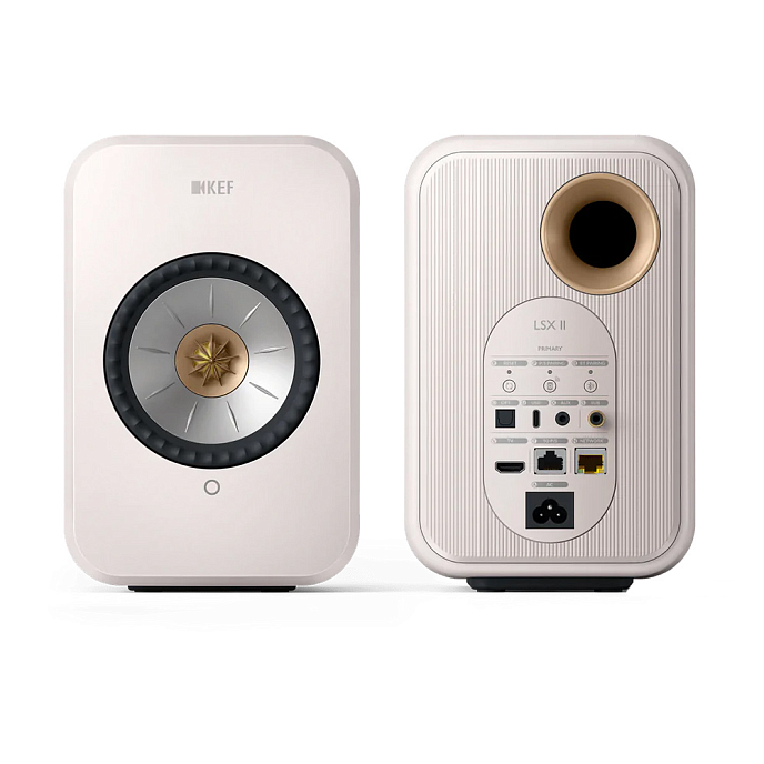 Kit KEF LSX II Mineral White + KEF B1 Wall Bracket Silver - img.1