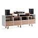Hi-Fi Stand NorStone Oslo Vinyl 1600 White/Light Oak - img.0