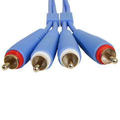Cable UDG Ultimate Audio Cable Set 2RCA - 2RCA Straight 3m Blue