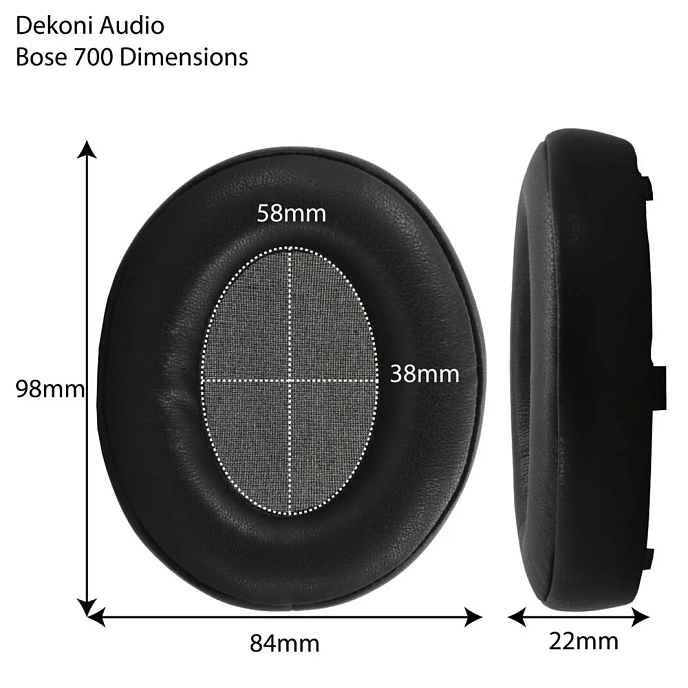 Eartips Dekoni Audio Choice Leather for Bose 700 - img.1