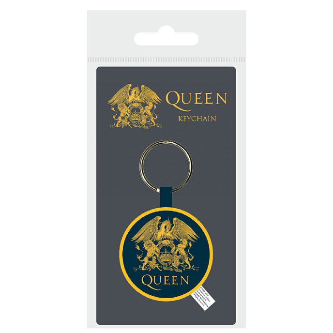 Souvenir Pyramid Queen Crest (Woven Keychain) Black/Yellow - img.1