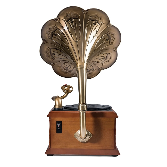 Turntable MJI Audio Gramophone Classic Bronze Horn Turntable - img.3