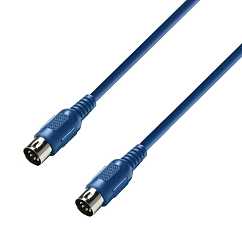 Cable Adam Hall K3MIDI0150BLU Blue MIDI 1.5m