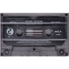 Сassette Tape Peter Cetera - One Clear Voice