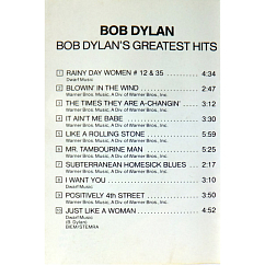 Сassette Tape Bob Dylan - Greatest Hits