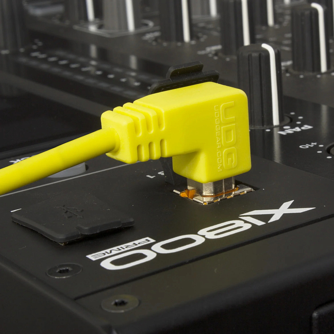 Cable UDG Ultimate Audio Cable USB-A - USB-B 2m Angled Yellow - img.4