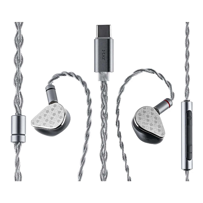 In-ear headphones MoonDrop May DSP Silver - img.1
