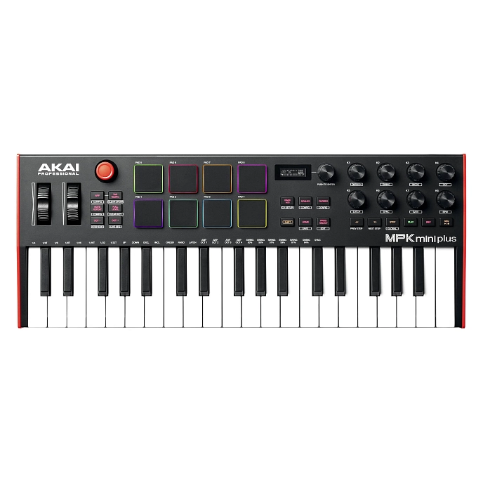MIDI Keyboard Akai Professional MPK Mini Plus Black Red black - img.2