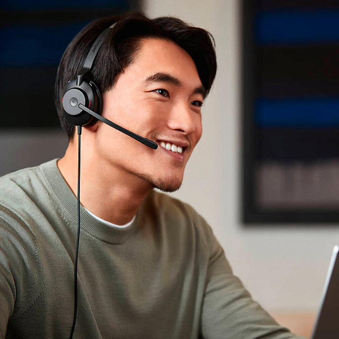 Call Center Headset Jabra Evolve 30 II Mono MS Black - img.5