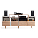 Hi-Fi Stand NorStone Oslo Vinyl 1600 White/Light Oak - img.3