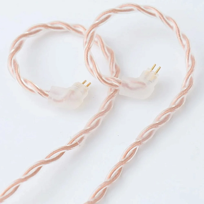 Cable MoonDrop Violet II Transparent 2pin - 2.5mm 1.2m - img.1