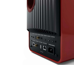 Bookshelf speakers KEF LS50 Wireless II Crimson Red + KEF Kube 8B + KEF S2 Floor Stand
