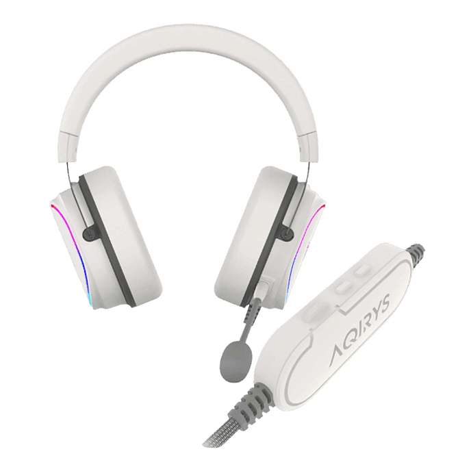 Gaming headset AQIRYS Altair 7.1 RGB USB White - img.1
