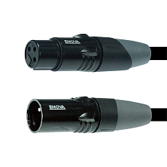 Cable ENOVA EC-A1-XLFM-10 Black XLR(f) - XLR(m) 10m