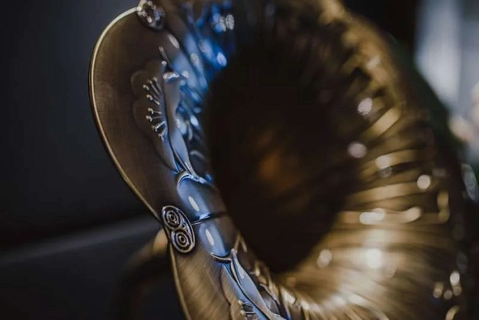 Turntable MJI Audio Gramophone Classic Bronze Horn Turntable - img.6