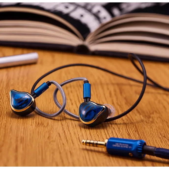 In-ear headphones Unique Melody MEST MKIII Universal Blue 4.4 mm - img.3