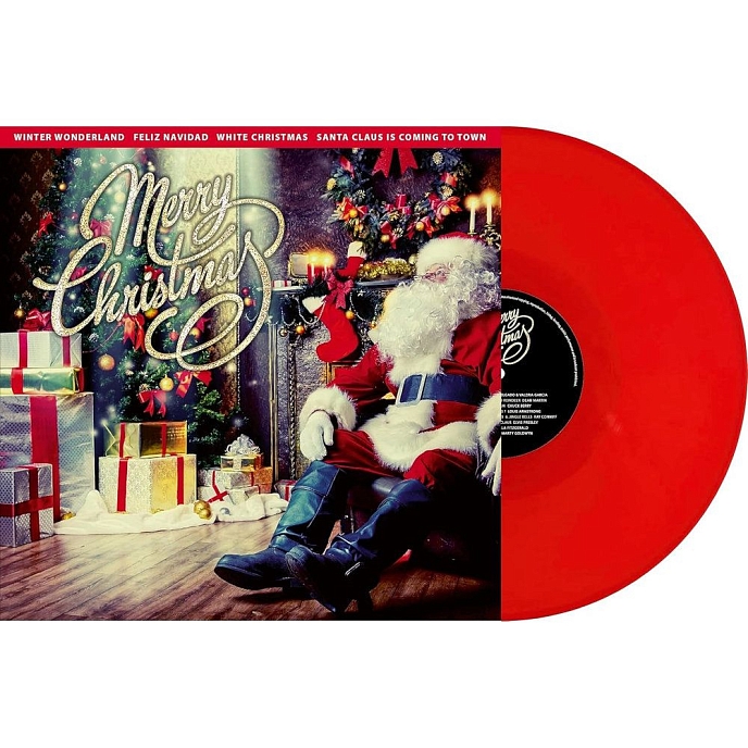 Vinyl Record Various Artists - Merry Christmas (Santa) (Limited Edition Red Vinyl) LP - img.1