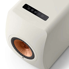 Bookshelf speakers KEF LS50 Wireless II Mineral White + KEF S2 Floor Stand