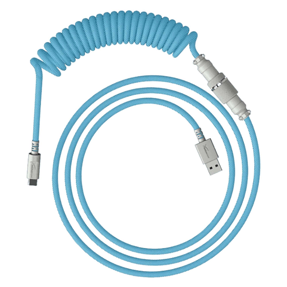 Cable HyperX Coiled Cable light Blue White 1.37m - img.0