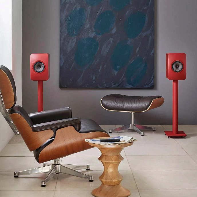 Bookshelf speakers KEF LS50 Wireless II Crimson Red + KEF S2 Floor Stand Black - img.6