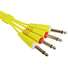 Cable UDG Ultimate Audio Cable Set 2Jack 6.3mm - 2Jack 6.3mm Straight 1.5m Yellow