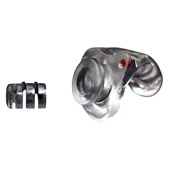 Earplugs FATfreq Budplugs Lite Custom (Hearing Protection) Silver