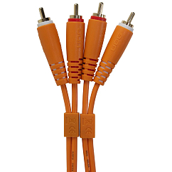 Cable UDG Ultimate Audio Cable Set 2RCA - 2RCA Straight 1.5m Orange