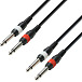 Cable Adam Hall K3TPP0300 Black 2Jack TS 6.3mm - 2Jack TS 6.3mm 3m - img.0