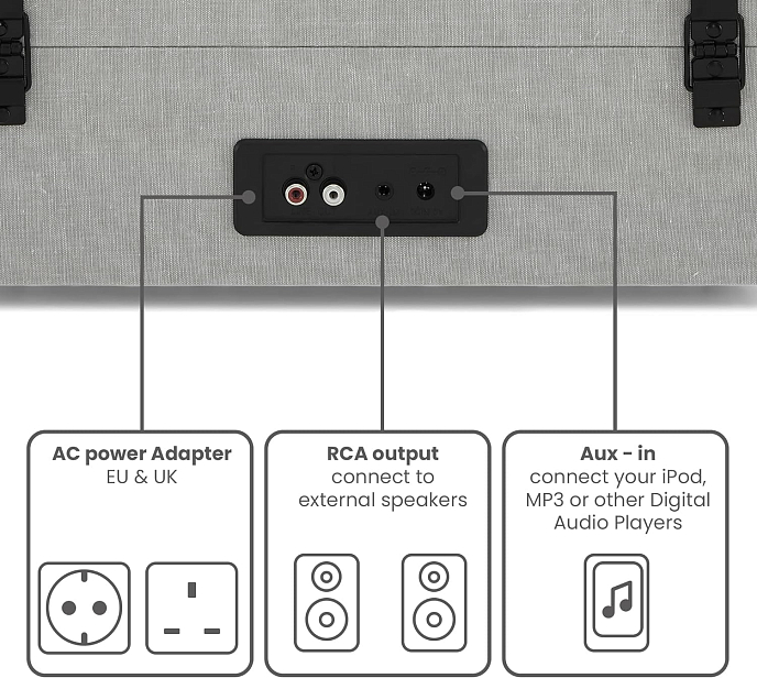 Turntable Crosley Voyager Plus Gray - img.4
