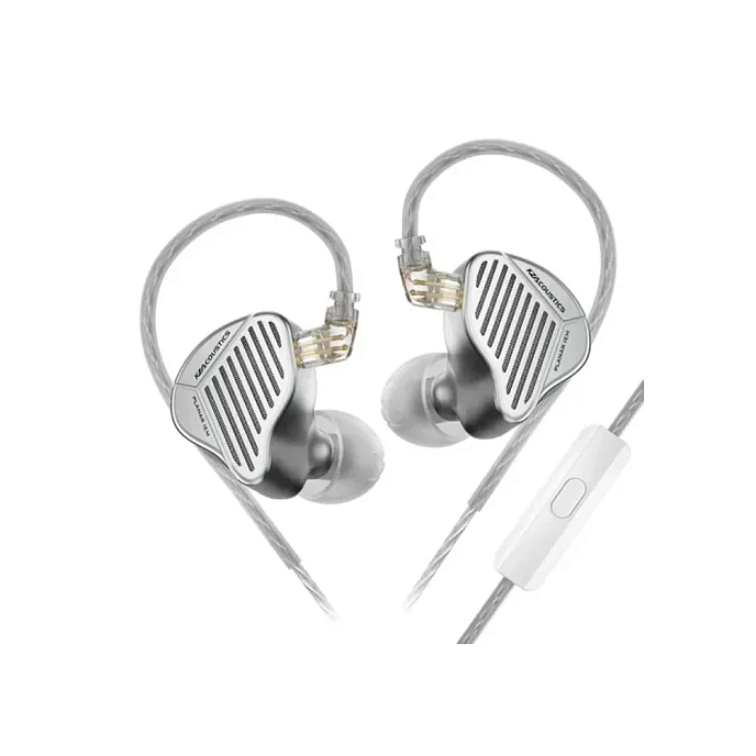 In-ear headphones KZ PR1 Hi-Fi Edtion with Mic Silver - img.0