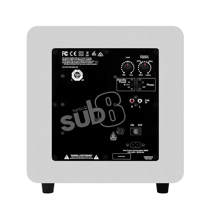 Subwoofer Kanto Sub8 Matte White - img.1