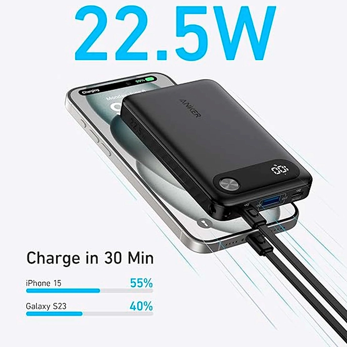 Portable battery Anker Power Bank PowerCore 10000mAh 22.5W Black - img.3