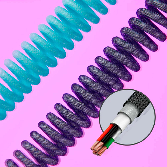 Cable HyperX Coiled Cable light Purple 1.37m - img.5