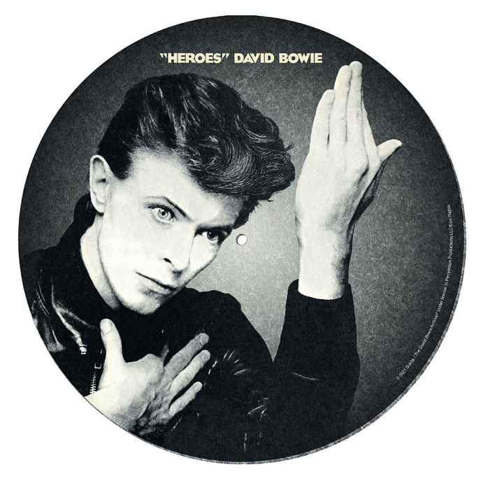 Vinyl Accessory Pyramid David Bowie Heroes (12 Slipmat) Black - img.0