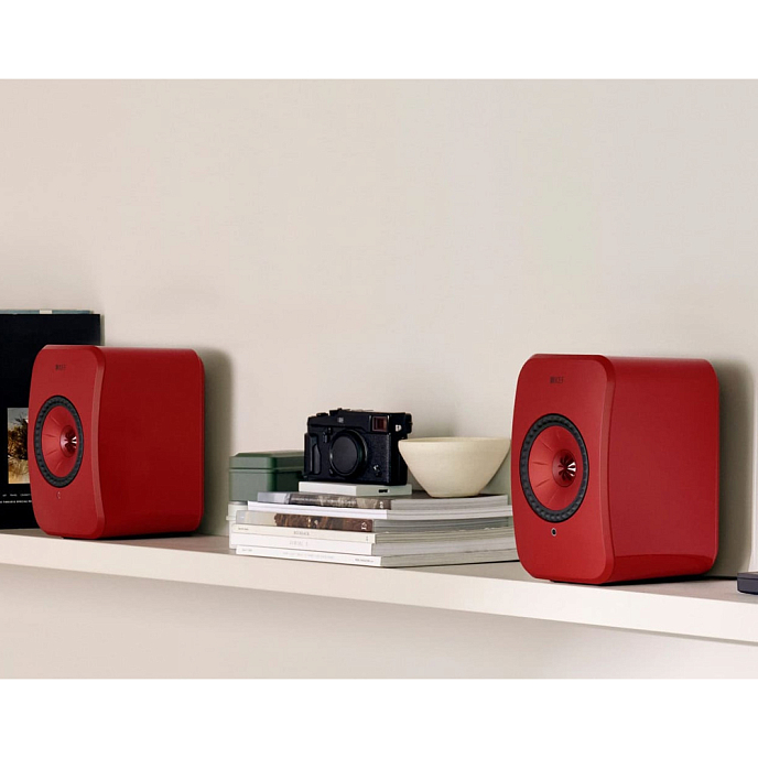 Kit KEF LSX II Lava Red + KEF B1 Wall Bracket Silver - img.8