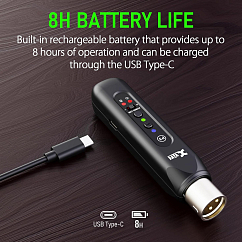 Bluetooth Receiver XVIVE P3D Bluetooth Audio Receiver Black