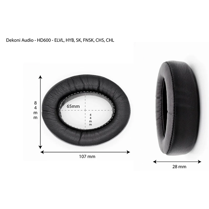 Eartips Dekoni Audio Choice Leather for Sennheiser HD600 - img.1