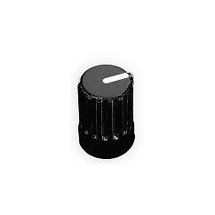 DJTT Chroma Caps Super Knob 90° (Plastic) Chrome Black