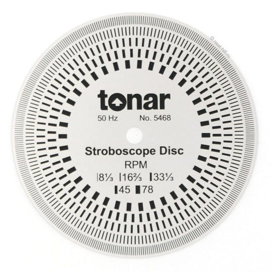 Strobe disk Tonar Aluminum Stroboscoop 50Hz EN/60Hz - img.0