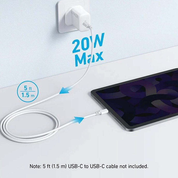 Battery charger Anker 312 20W (A2347) UK Plug White - img.1