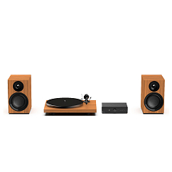 Kit Pro-Ject Colourful Audio System E Walnut