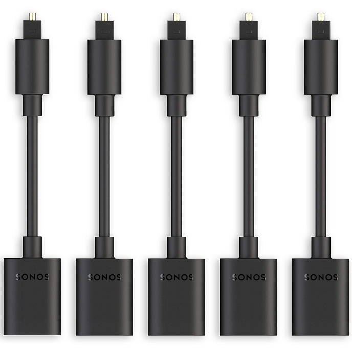 Adapter Sonos Optical Adapter (5-Pack) Black - img.0